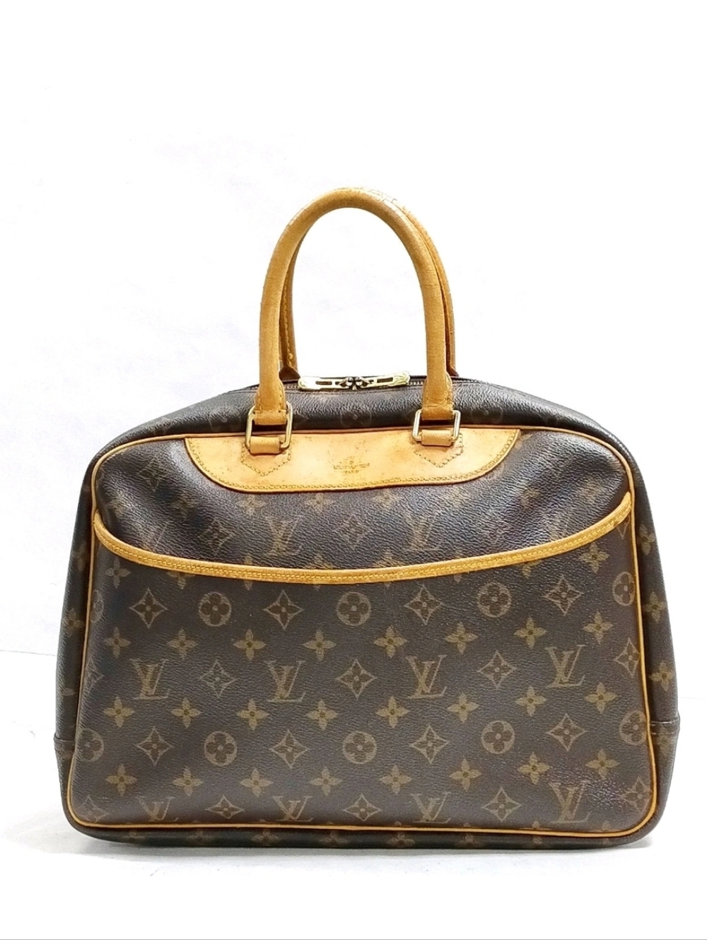 Louis Vuitton Deauville Brown Monogram Handbag- AUTHENTIC - Picture 11 of 11